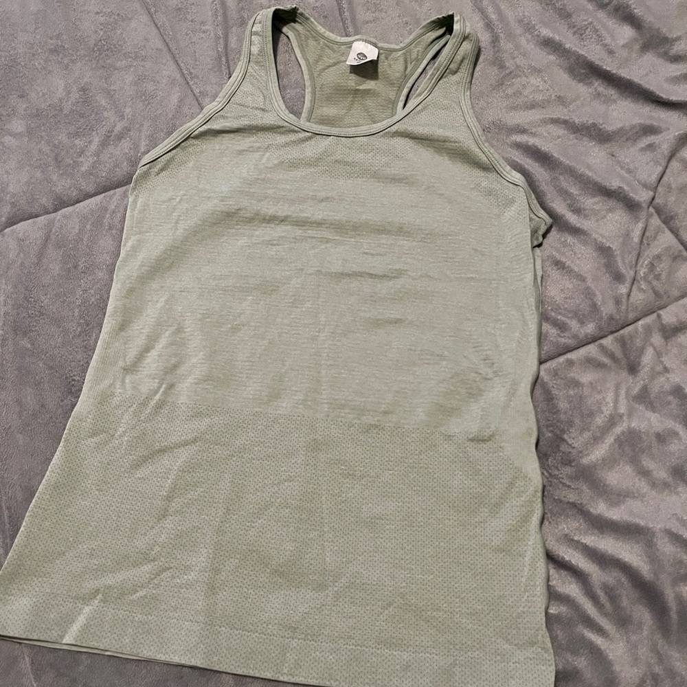 Small Senita Essential Seamless Tank. Sage.